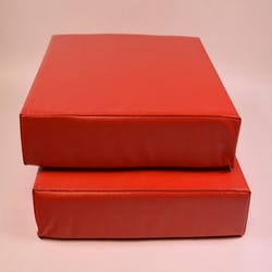 Image for Childcraft Language Experience Center Replacement Cushion, 16-1/8 x 13 x 3 Inches, Pack of 2, Red from School Specialty
