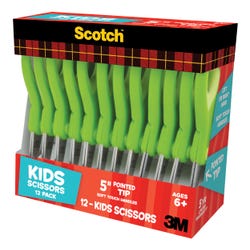 Image for Scotch Soft Touch Pointed Kids Scissors, 5 Inches, Stainless Steel Blade, Pack of 12 from School Specialty