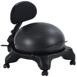 Image for Aeromat Adjustable Fit Ball Chair, 15 lbs, 21 X 22-1/2 X 32 - 34 Inches, Black from School Specialty
