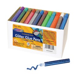 Image for Creativity Street Glitter Glue Pens, 10 Cubic Centimeter Tubes, Assorted Colors, Set of 72 from School Specialty