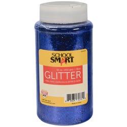 School Smart Craft Glitter, 1 Pound Jar, Blue 2004129