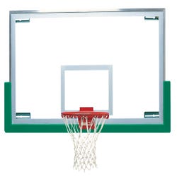 Image for Bison Competition Extended Life Fan to Rectangle Conversion Backboard, 72 x 2-1/4 x 42 Inches Backboard, Glass Backboard from School Specialty