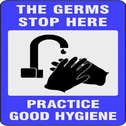 Image for Justrite Mfg Co LLC Germs Stop Here Mat, 3 x 5 Feet from School Specialty