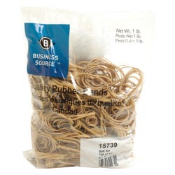 Image for Business Source Rubber Bands, Size 31, 1 lb /BG, 2-1/2 x 1/8 Inches, Natural Crepe from School Specialty