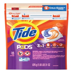 Image for Tide Pods Spring Meadow Detergent, 28 Ounces, 35 Per Bag, White/Orange from School Specialty