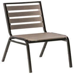 Image for Lorell Charcoal Outdoor Chair -- 18-1/2 W x 23-1/2 D x 35-7/16 H Chair, Outdoor, from School Specialty