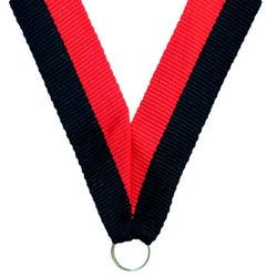 Image for Neck Ribbon, 7/8 x 32 Inches, Red/Black from School Specialty