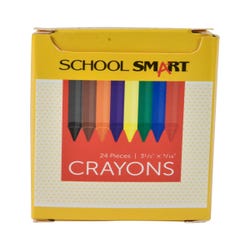 Image for School Smart Crayons, Standard Size, Assorted Colors, Set of 24 from School Specialty
