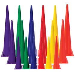 Image for Colored Cones, Medium Weight, 15 Inch, Yellow from School Specialty