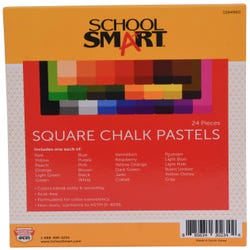 Image for School Smart Chalk Pastels, Assorted Colors, Set of 24 from School Specialty