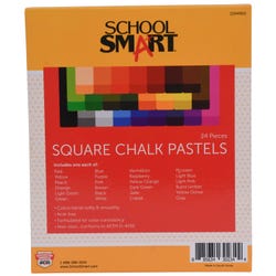Image for School Smart Chalk Pastels, Assorted Colors, Set of 24 from School Specialty