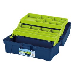 Image for Artist Select Storage Box with Cantilever Trays, 14 Inches, Blue/Green from School Specialty