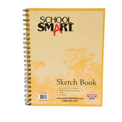 Image for School Smart Wirebound Sketch Book, 8-1/2 x 11 Inches, 50 lb, 50 Sheets from School Specialty