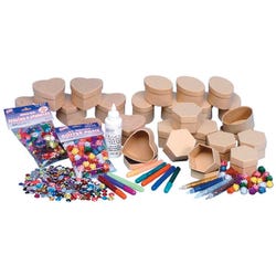 Image for Creativity Street Assorted Shape Papier-Mache Mini Boxes Classroom Pack, Pack of 24 from School Specialty
