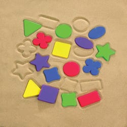 Childcraft Shape Sand Molds, Assorted Colors and Designs, Set of 16, Item Number 1498152
