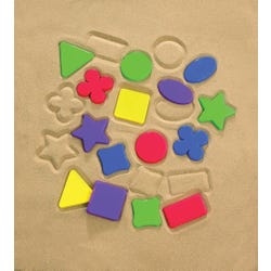 Image for Childcraft Shape Sand Molds, Assorted Colors and Designs, Set of 16 from School Specialty