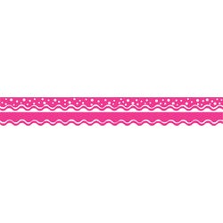 Image for Barker Creek Happy Double-Sided Trimmer, 2-1/4 x 36 Inches, Hot Pink, Pack of 13 from School Specialty