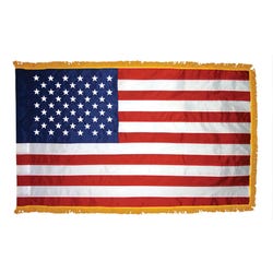 Annin Nylon USA Fringed Indoor State Flag, 4 X 6 ft, Item Number 1334719