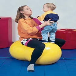 Image for Gymnic Physio-Roll Fitness Ball, 22 Inches, Yellow, Each from School Specialty