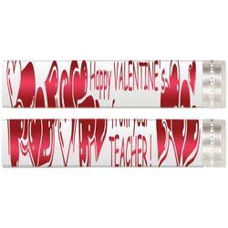 Image for Musgrave Pencil Co. Happy Valentine's Day From Your Teacher Pencils, Pack of 12 from School Specialty