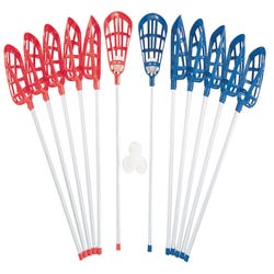 Image for Champion Soft Lacrosse Set, 12 to 40 Inch Sticks, 6 Balls from School Specialty