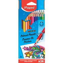 Maped Color'Peps Colored Pencils, Assorted Colors, Set of 24 Item Number 1495164