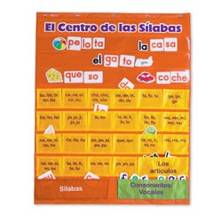 Learning Resources Spanish Syllables Pocket Chart, 225 Cards, Item Number 090656