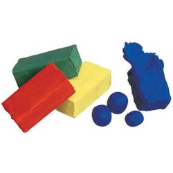 Image for Claytoon Oil Based Modeling Clay Set, Assorted Colors, Set of 4 from School Specialty