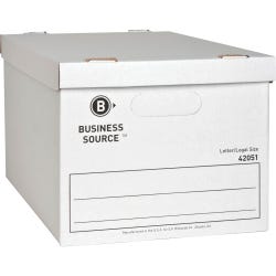 Image for Business Source Storage File Boxes, Letter/Legal, 350 lb, 12 x 15 x 10 Inches, Pack of 12, WE from School Specialty