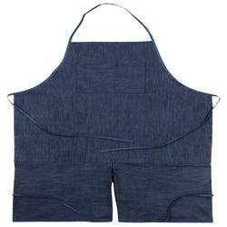 Image for Creativity Street Heavy Duty Denim Wheel Thrower Apron, 42 Inches, Navy from School Specialty