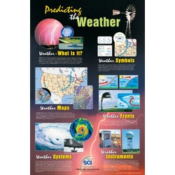 Image for NeoSCI Predicting the Weather Laminated Poster, 23 in W X 35 in H from School Specialty