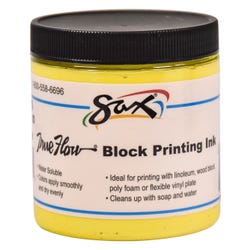 Image for Sax True Flow Water Soluble Block Printing Ink, 8 Ounces, Primary Yellow from School Specialty