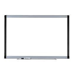 Image for Lorell Signature Magnetic Dry Erase Board, 72 x 48 Inches, Porcelain, Silver/Ebony Frame from School Specialty