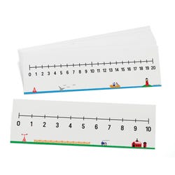 Image for Didax 0-10/0-20 Number Line, Set of 10 from School Specialty