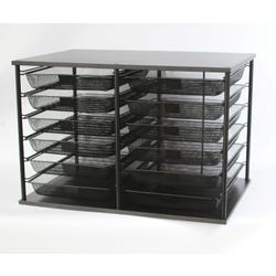 Image for School Smart Wire Mesh Desk Organizer, 12 Tray Drawers, 23-9/10 x 15-3/5 x 16-1/10 Inches from School Specialty