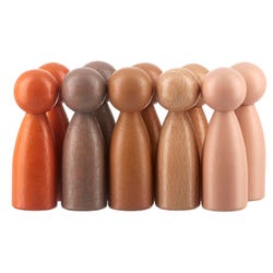 Image for The Freckled Frog Peg People of the World, Set of 10 from School Specialty