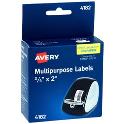 Avery Thermal Printer Address Labels, 3/4 x 2 Inches, White, Pack of 500 Item Number 2020208