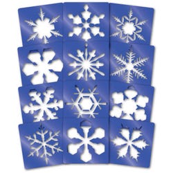 Image for Roylco Super Snowflake Stencil, 8 Inches Diameter, Set of 12 Stencils from School Specialty
