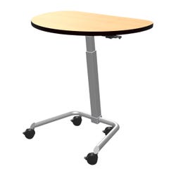 Image for Classroom Select NeoClass Teacher Conference Table, Height Adjustable, Semi-Round Shape 36 x 28 x 42 Inches from School Specialty