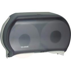 Image for San Jamar Jumbo Slim Bathroom Tissue Dispenser, 5-1/4 x 19 x 12 Inches, Pearl Black from School Specialty