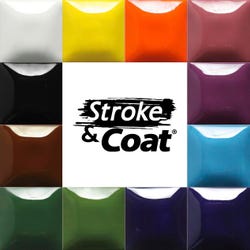 Mayco Stroke & Coat Wonderglaze Glaze Set A, 2 Ounce, Assorted Colors, Set of 12 Item Number 229167