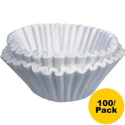 Image for Bunn-O-Matic Home Brewer Coffee Filter, 2-3/4 X 3 in, White, Pack of 100 from School Specialty