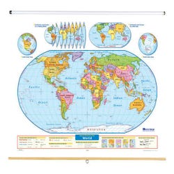 Image for Nystrom Readiness World Roller Map from School Specialty