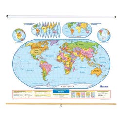 Image for Nystrom Readiness World Roller Map from School Specialty