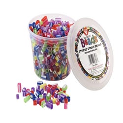 Image for Hygloss Straw Beads, Assorted Colors, Set of 1000 from School Specialty