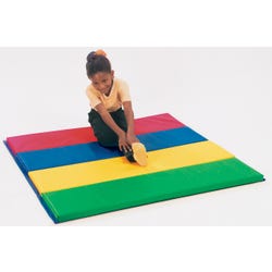 Image for Children's Factory Feather-Lite Rainbo Panel Folding Mat, 4 x 8 ft from School Specialty