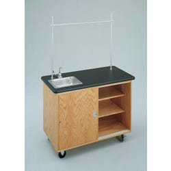 Image for Diversified Woodcrafts Mobile Science Lab Table, 48 x 24 x 36 Inches, Oak from School Specialty