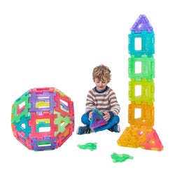 Image for Translucent Giant Polydron Set, 60 Pieces from School Specialty