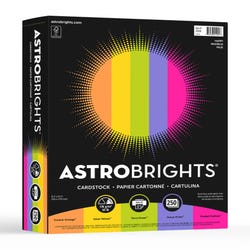 Image for Astrobrights Colored Cardstock, 8-1/2 x 11 Inches, Assorted Happy Colors, Pack of 250 from School Specialty