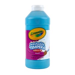 Image for Crayola Artista II Washable Tempera Paint, Turquoise, Pint from School Specialty